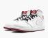 Air Jordan 1 Retro Mid GS Blanc Gym Rouge Noir Chaussures de basket-ball 554725-103