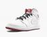 Air Jordan 1 Retro Mid GS Beyaz Spor Salonu Kırmızı Siyah Basketbol Ayakkabıları 554725-103,ayakkabı,spor ayakkabı
