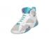 Air Jordan 7 Retro GS Natural Gris Azul Zapatos De Baloncesto 442960-001