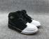 Air Jordan Retro 1 Mid Dipped Toe Negro Oro Blanco Zapatos De Baloncesto 640737-021