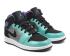 Nike Air Jordan 1 GS Mid 女童運動鞋原子青色黑色紫外線 555112-309