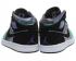 Nike Air Jordan 1 GS Mid Mädchen-Turnschuhe Atomic Teal Black Ultra Violet 555112-309