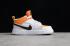 Nike Air Jordan 1 Mid ALT Kids Biały Pomarańczowy BQ6472-907