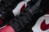Nike Air Jordan 1 Mid Bred Toe Negro Noble Rojo Blanco AJ1 Zapatos de baloncesto 554724-166