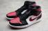 Nike Air Jordan 1 Mid Bred Toe Black Noble Red White AJ1 Basketball Shoes 554724-166