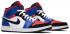 Nike Air Jordan 1 Mid AJ1 Top3 Basketball Shoes 554725-124