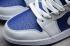 Nike Air Jordan 1 Mid Branco Laser Laranja Deep Royal Blue 554725-131