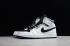 Nike Air Jordan 1 Mid Weiß Silber Schwarz 554724-121