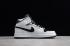Nike Air Jordan 1 Mid Wit Zilver Zwart 554724-121