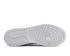 Nike Air Jordan 1 Retro Mid GS Triple Blanco Pure Platinum 554725-104