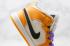 Nike Air Jordan 1 Retro Mid SE Lakers University Gold Schwarz Pale Ivory Purple K852542-700