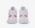 Sepatu Air Jordan 1 Mid White University Red BQ6472-106 Wanita