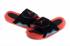 Air Jordan Hydro Retro 7 Damskie Czarne Czerwone Klapki Wsuwane Sandały 705467-023