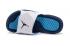 Nike Air Jordan Hydro VII Retro Blanc Gris Bleu Marine Diapositives 705467-107
