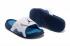 Nike Air Jordan Hydro VII Retro Blanc Gris Bleu Marine Diapositives 705467-107