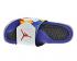 Nike Jordan Hydro VII 7 Retro Blanco Azul Multicolor Zapatos para hombre 705467-127