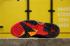 Air Jordan 7 Scarpe da uomo in pelle verniciata nera Nero Grigio-Bright Crimson 304775-035