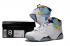 Nike Air Jordan VII 7 Retro Branco Gelo Azul Turquesa Preto 744804 144