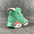 Air Jordan 6 Men Shoes Verde Branco 384664