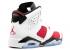 Air Jordan 6 Retro Bg Gs Carmine Biały Czarny 384665-160