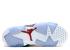Air Jordan 6 Retro Bp Ps Carmine สีขาวสีดำ 384666-160