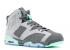 Air Jordan 6 Retro Gg Gs Green Glow Koyu Gri Çimento 543390-005,ayakkabı,spor ayakkabı