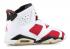 Air Jordan 6 Retro Gs Countdown Pack Carmine Blanco Negro 322720-161
