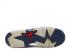 Air Jordan 6 Retro Gs Olympic 2012 Rilis Navy White Midnight Varsity Red 384665-130