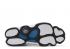 אייר ג'ורדן 6 טבעות לבן כהה מרינה כחול שחור 322992-114