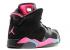 Air Jordan Girls Jordann 6 Retro Ps Pink Marina Flash Sort Blå 543389-050