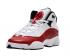 Nike Air Jordan 6 Rings White Red Black Gym รองเท้าผ้าใบสีแดง 323419-120