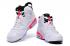 Nike Air Jordan 6 VI Retro BG fehér infravörös fekete női cipőt 384665 123