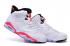 Nike Air Jordan 6 VI Retro BG White Infrared Black Women Topánky 384665 123
