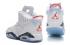 Nike Air Jordan 6 VI 復古 BG 白色運動藍色 384665 107 新帶盒