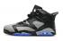 Nike Air Jordan 6 VI Retro Negro Cool Gris Hombres Zapatos 384664-010