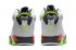 Nike Air Jordan 6 VI Retro Wit Cement Grijs Groen Rood Heren Schoenen 384664-018