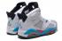 жіноче взуття Nike Air Jordan 6 VI Retro White Sky Blue Pink