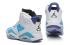 Nike Air Jordan 6 VI Retro Branco Céu Azul Mulheres Sapatos