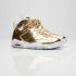 Nike Air Jordan Retro 6 Pinnacle Metallic Gold Masculino Sapatos DS 854271-730