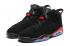 Nike Air Jordan VI 6 Retro Preto Infravermelho 23 Preto Vermelho Homens Sapatos 384664-025
