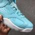 Nike Air Jordan VI 6 Retro GS kék fehér férfi cipőt 543390-407