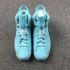 รองเท้าผู้ชาย Nike Air Jordan VI 6 Retro GS Blue White 543390-407