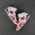 Nike Air Jordan VI 6 Retro Męskie Buty Do Koszykówki Biały Czerwony 384664-160