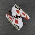 Nike Air Jordan VI 6 Retro Herren-Basketballschuhe Weiß Rot 384664-160