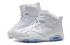 Nike Air Jordan VI 6 Retro Zapatos para hombre Blanco 309387 111