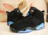 Nike Air Jordan VI 6 Retro Zapatos de baloncesto unisex Negro Blanco Azul 543390