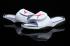 Nike Jordan Hydro 6 Sandal Pria Putih Hitam Merah Sandal Slide 820257-121