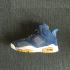 Levis x Air Jordan VI 6 男款籃球鞋牛仔褲藍棕色