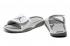 buty męskie Nike Air Jordan Hydro 5 Metalic srebrno-biało-szare 820257-100