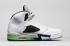 Air Jordan 5 - Pro Stars White Infrared 23 - Light Poison Green - Siyah 136027-115,ayakkabı,spor ayakkabı